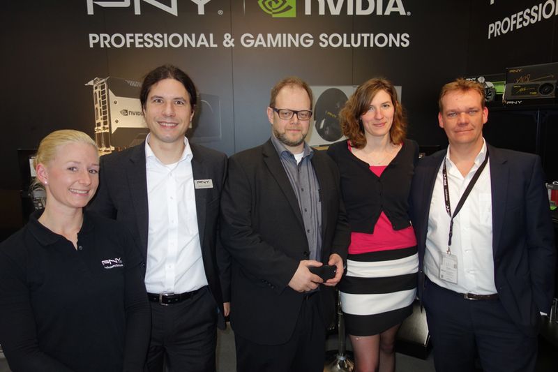 Das PNY-Team: Annika, Stefan Hummel, Gunnar Ehlers, Pauline Monin und Stefan Dreker (Bild: IT-BUSINESS)