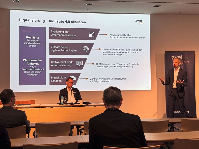 Pressekonferenz des ZVEI zur SPS 2024. (Bild: Manuel Christa/EP)