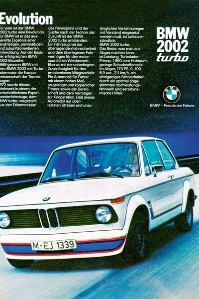 Auch wenn BMW nur 1.672 Einheiten des schnellsten 2002 baute (geplant waren nur 1.000 Stück), so war der Wagen dennoch ein Meilenstein der Automobilgeschichte und seine „Breitenwirkung“ war riesig.  (Bild: BMW)