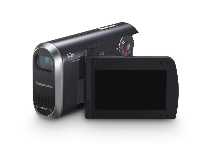 Der SDR-S10 nimmt Filme im 16:9-Format auf SD- und SDHC-Medien auf. (Archiv: Vogel Business Media)