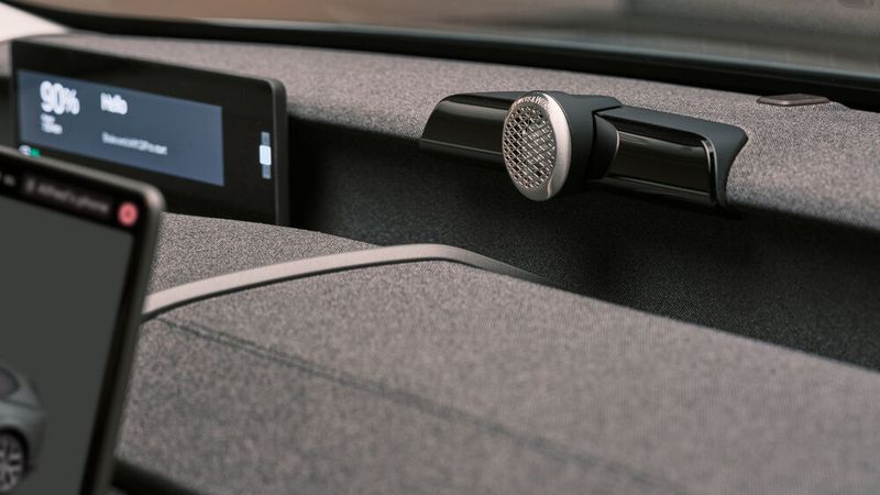 Bei der Detailansicht sieht man, dass die Designer kreativ sein mussten, um den Innenraum zu gestalten.  (Bild: Volvo)